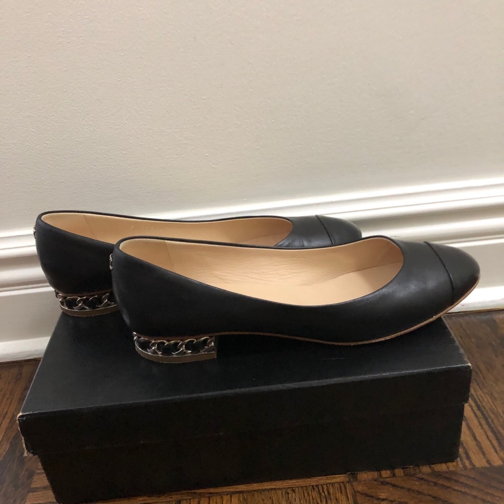 Chanel Ballet Flats with Chain Heels
